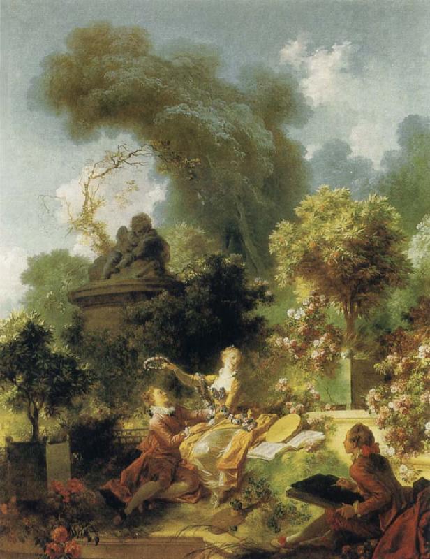 Jean Honore Fragonard Progress of Love:The Lover Crowned